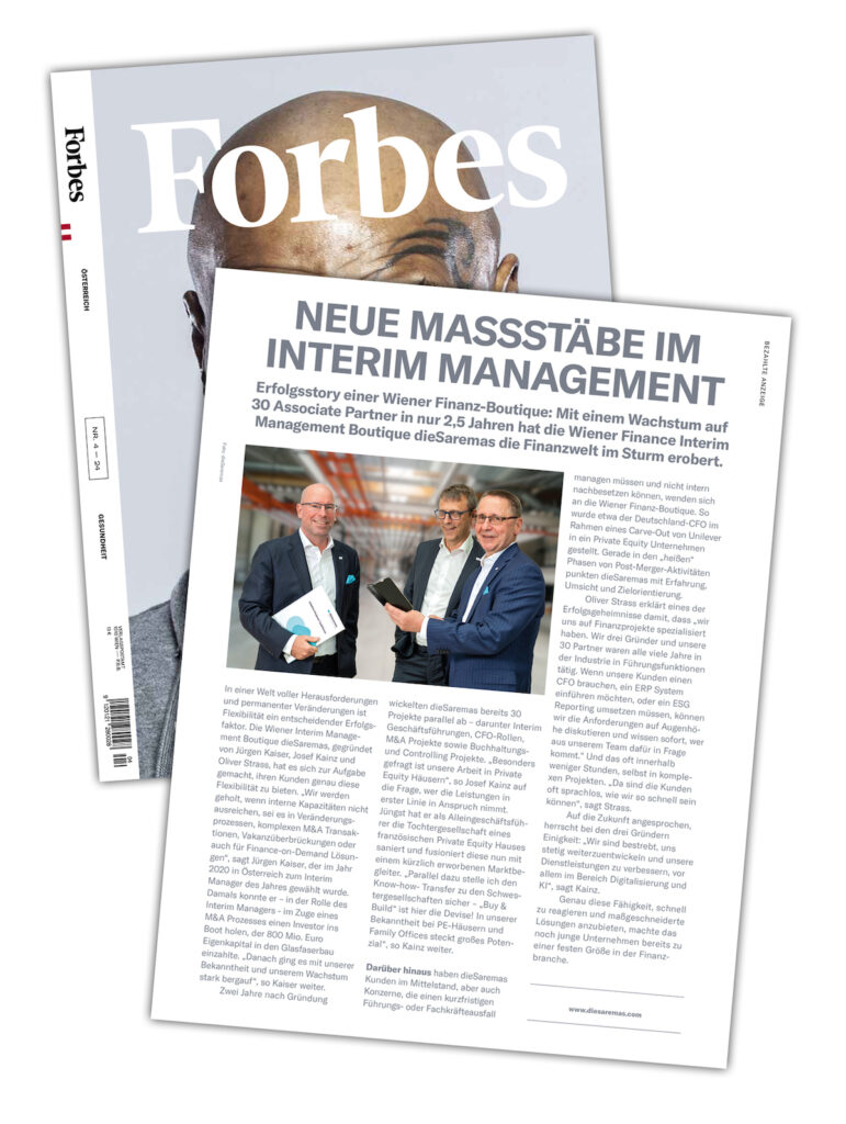 Forbes Artikel über die dieSaremas