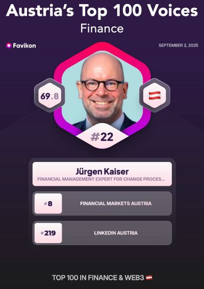 Jürgen Kaiser, Top 100 Finance Voices